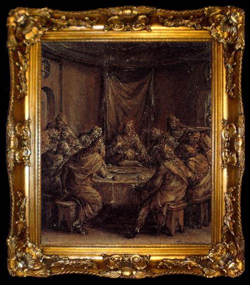 framed  Dirck Barendsz The Last Supper, ta009-2